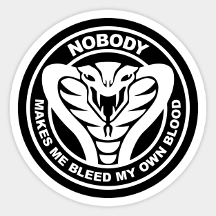 Dodgeball - Bleed My Own Blood - Purple Cobras Sticker